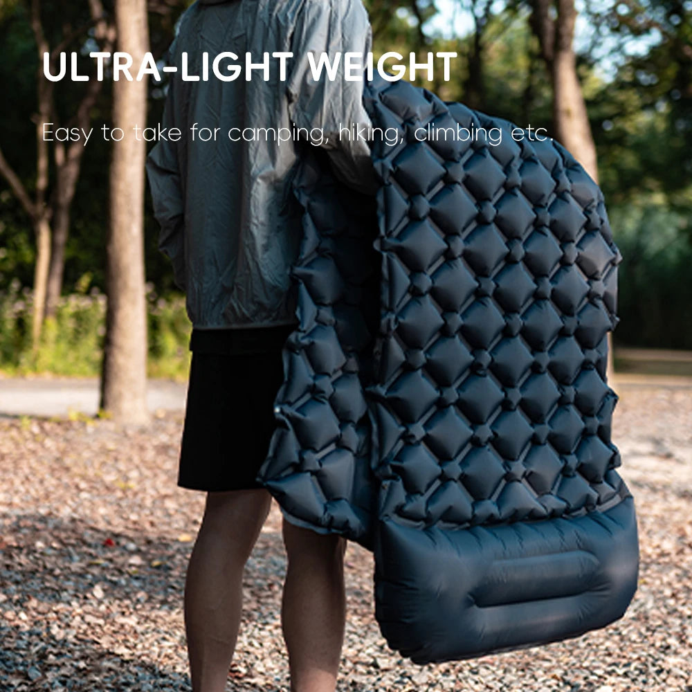 TARKA Inflatable Camping Mats Air Cushion With Pillow Outdoor Tourist Sleeping Pad Self-Inflating Mattress For Hiking Climbing
