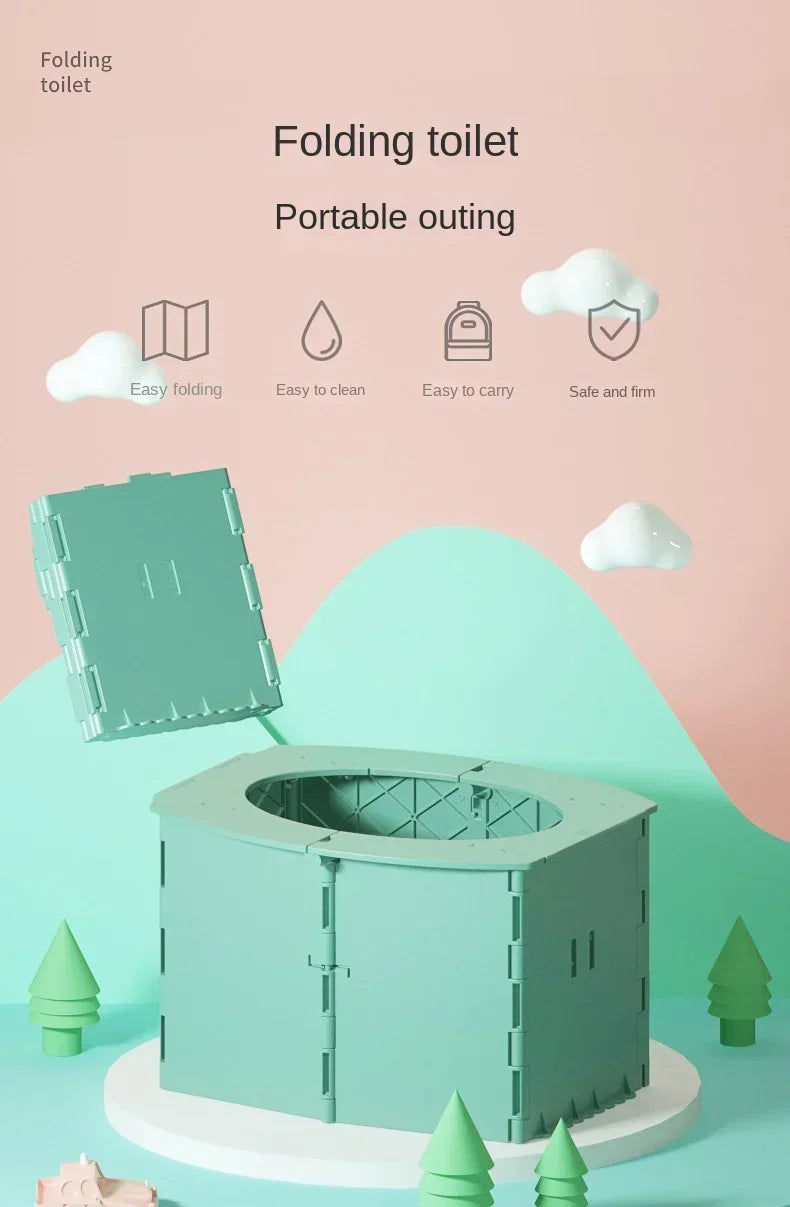 Portable Baby Boy WC Toilet Seat Baby Girl Pot Toilet Bowl Foldable Potty Training Pot Outdoor Travel Pots Child Seat Baby Potty