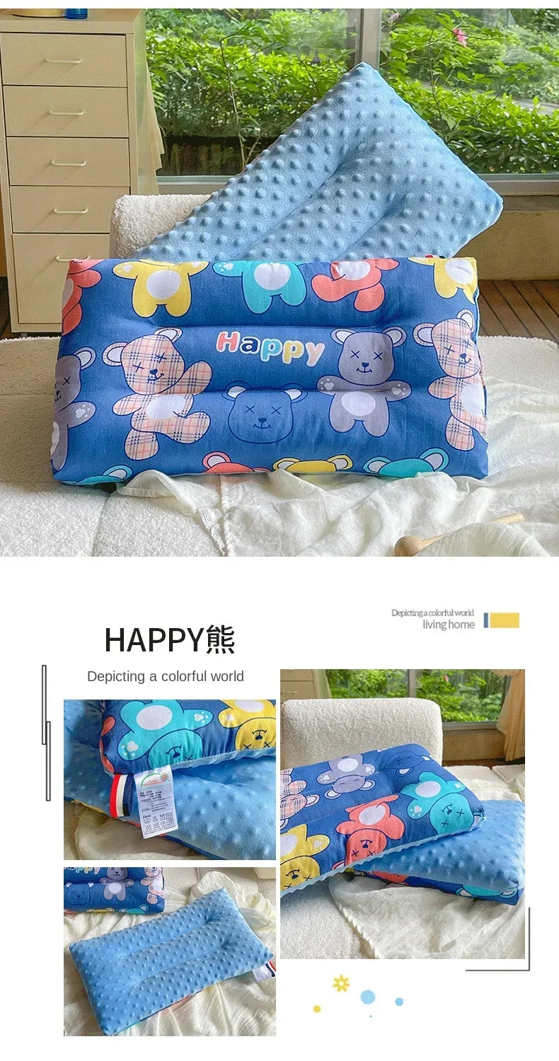Soft baby pillow Comfortable velvet newborn pillow Baby sleep headrest Breathable baby pillow Mom's Love
