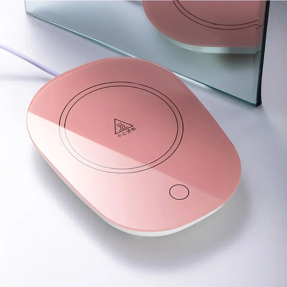 Constant Temperature Heating USB Electric Mug Mat Set Milk Tea Water Home Office 55℃ Coffee Mug Warmer Pad Cup Heater Coster