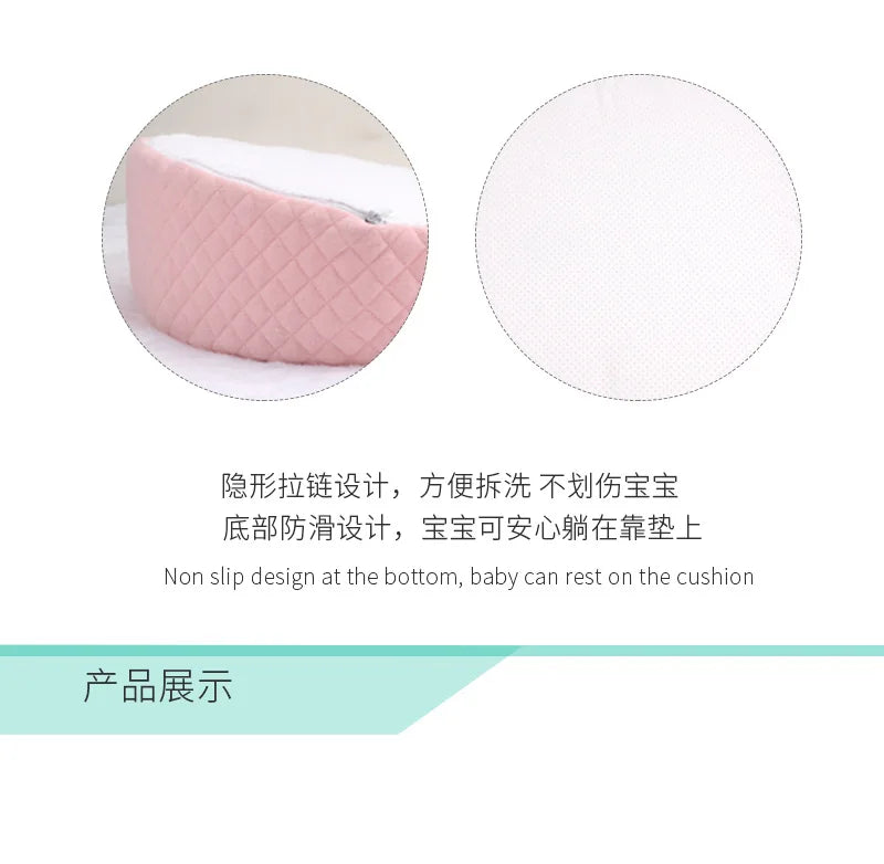 2025 Hot Newborn Baby Sleep Pillow Anti Baby Spit Milk Crib Cot Sleep Positioning Wedge Anti-Reflux Cushion Cotton Pad Mat