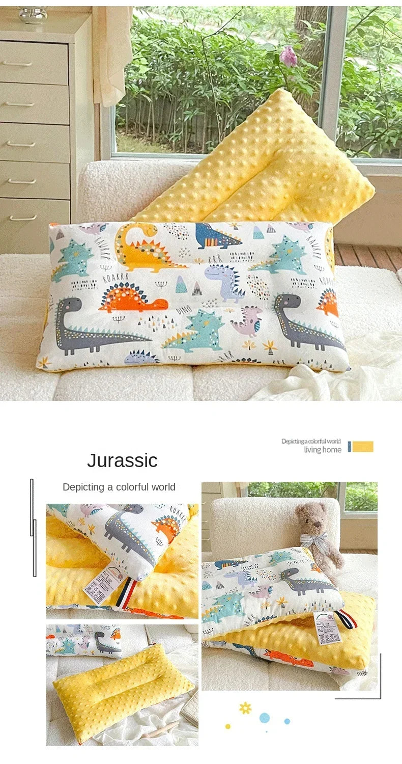 Soft baby pillow Comfortable velvet newborn pillow Baby sleep headrest Breathable baby pillow Mom's Love