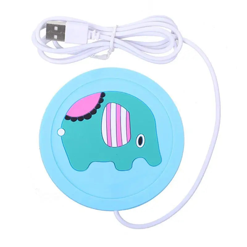Silicone Tea Coffee Cup Warmer USB Heating Cup Pad Milk Mug Heater Thermal Insulation Tablemat Winter Home Office Mugs Coaster