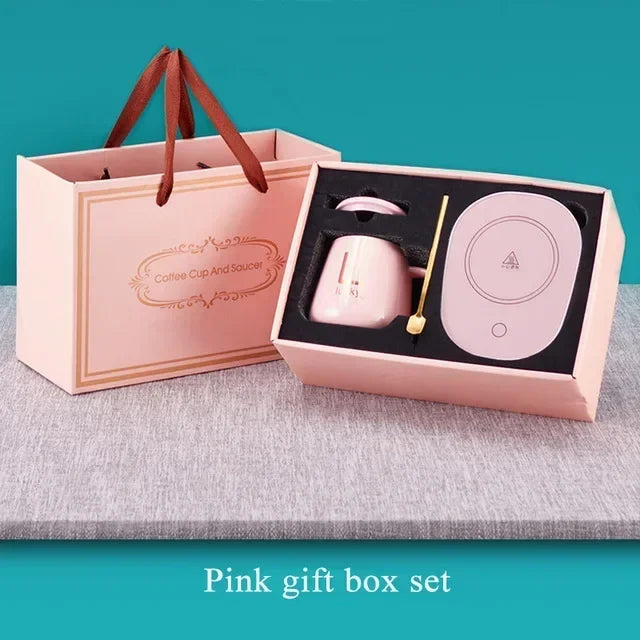 Constant Temperature Heating USB Electric Mug Mat Set Milk Tea Water Home Office 55℃ Coffee Mug Warmer Pad Cup Heater Coster