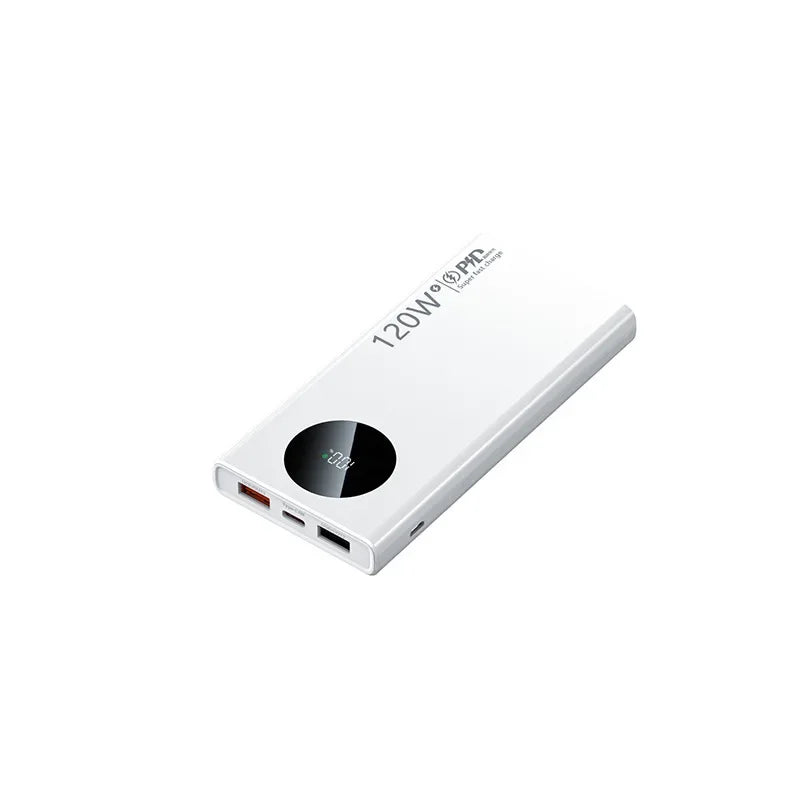 2024 New 50000mAh Portable Power Bank 120W Fast Charger Backup Battery Smart Power Display for IPhone Samsung Xiaomi
