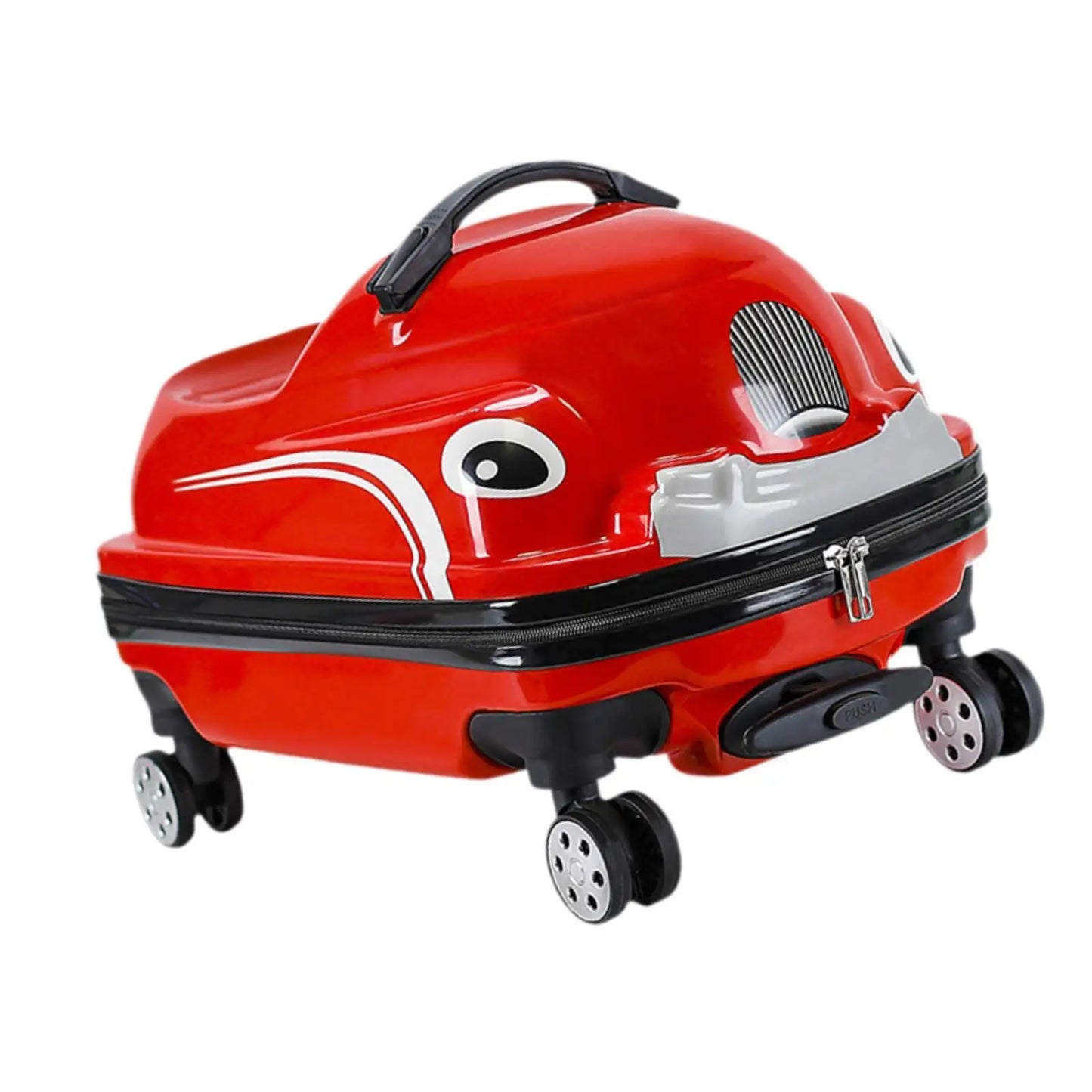 20" Kids Ride on Travel Suitcase Sturdy Carry on Luggage for Boys Girls Kids