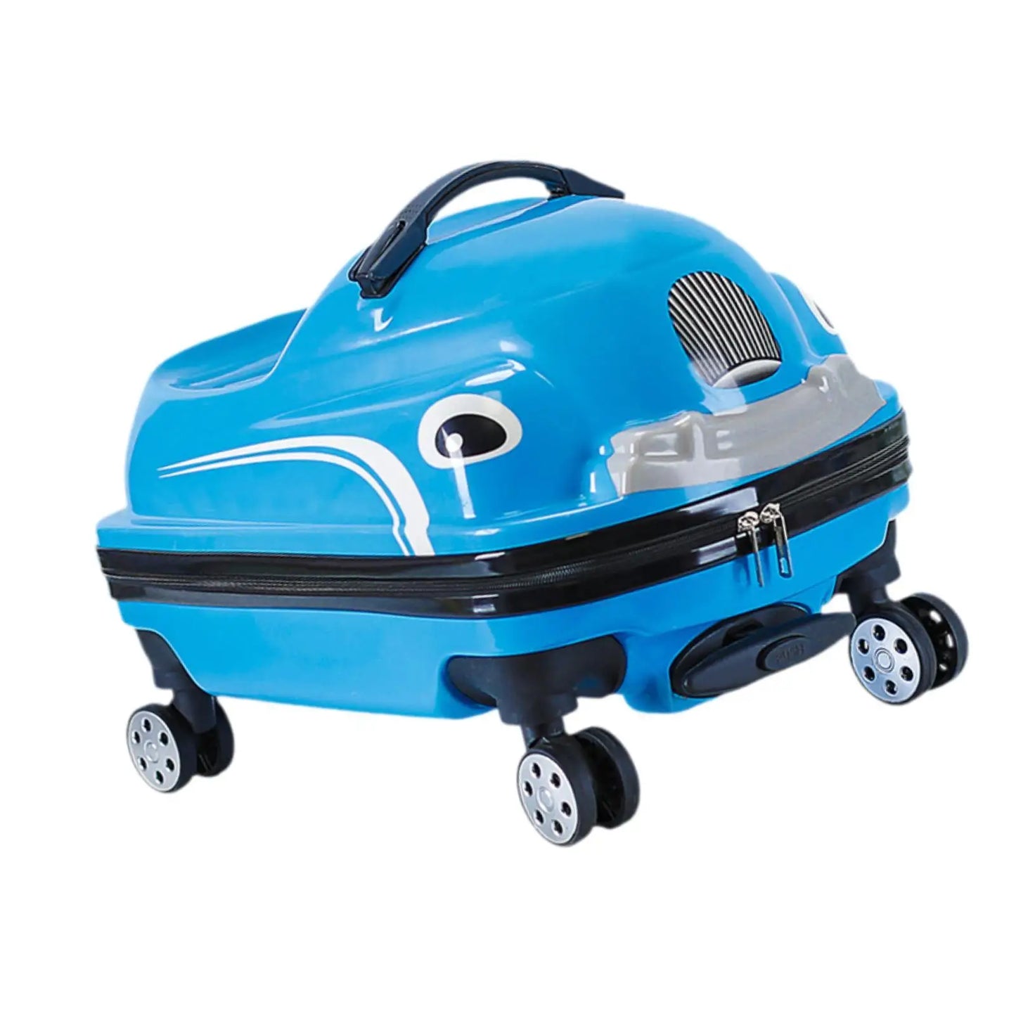 20" Kids Ride on Travel Suitcase Sturdy Carry on Luggage for Boys Girls Kids