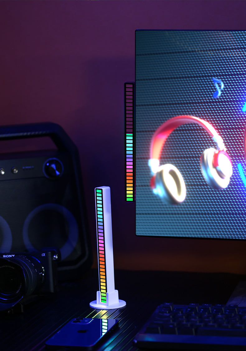 RGB farebné osvetlenie podľa rytmu zvuku s USB