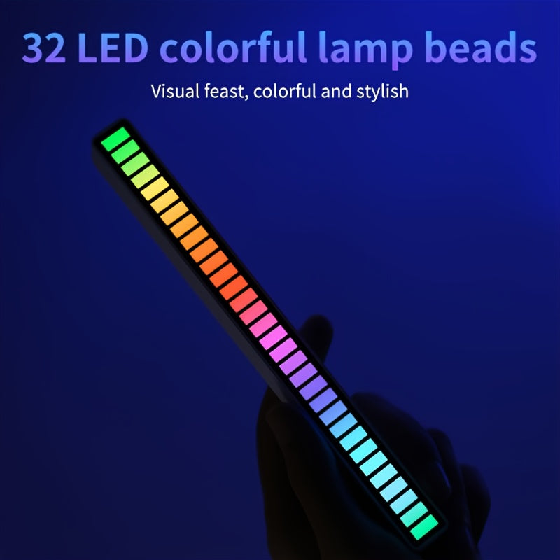 RGB farebné osvetlenie podľa rytmu zvuku s USB