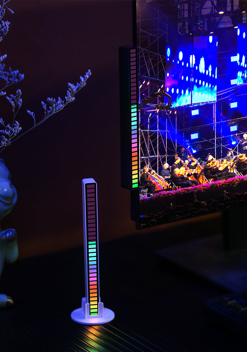 RGB farebné osvetlenie podľa rytmu zvuku s USB