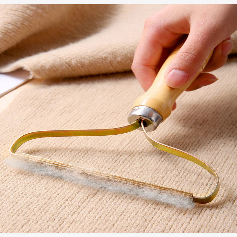 Portable Lint Remover Clothes Fuzz Fabric Shaver Brush Power-Free Fluff Removing Roller For Sweater Woven Coat Cleaning Tool