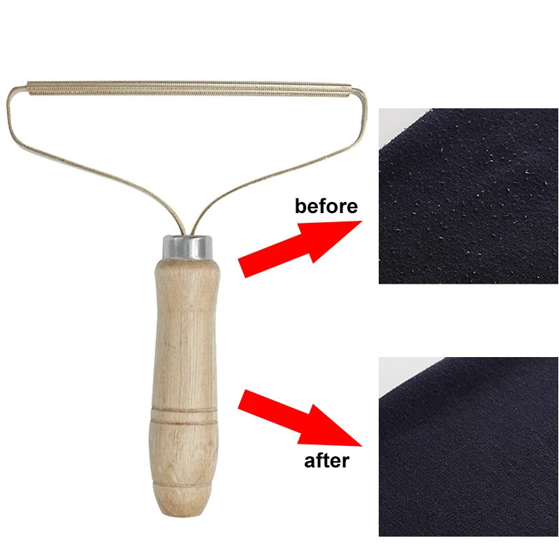 Portable Lint Remover Clothes Fuzz Fabric Shaver Brush Power-Free Fluff Removing Roller For Sweater Woven Coat Cleaning Tool