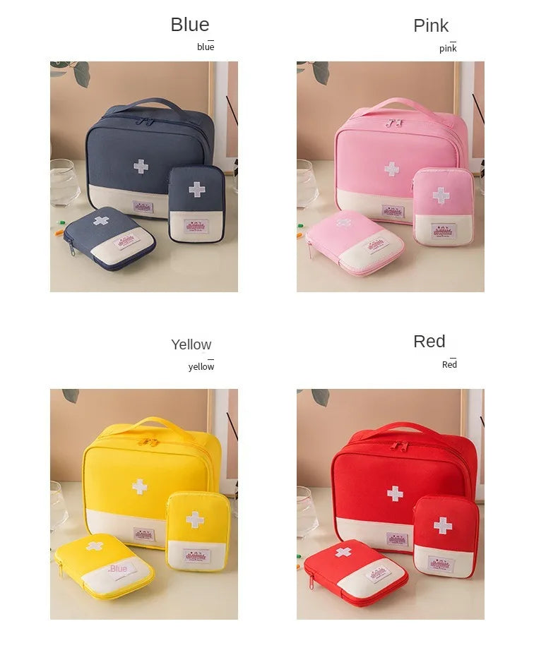 Large Capacity Medicine Bag Travel Portable Medical Bag Home Medicine Storage Bag Set Portable Outdoor First Aid Kit 1pc