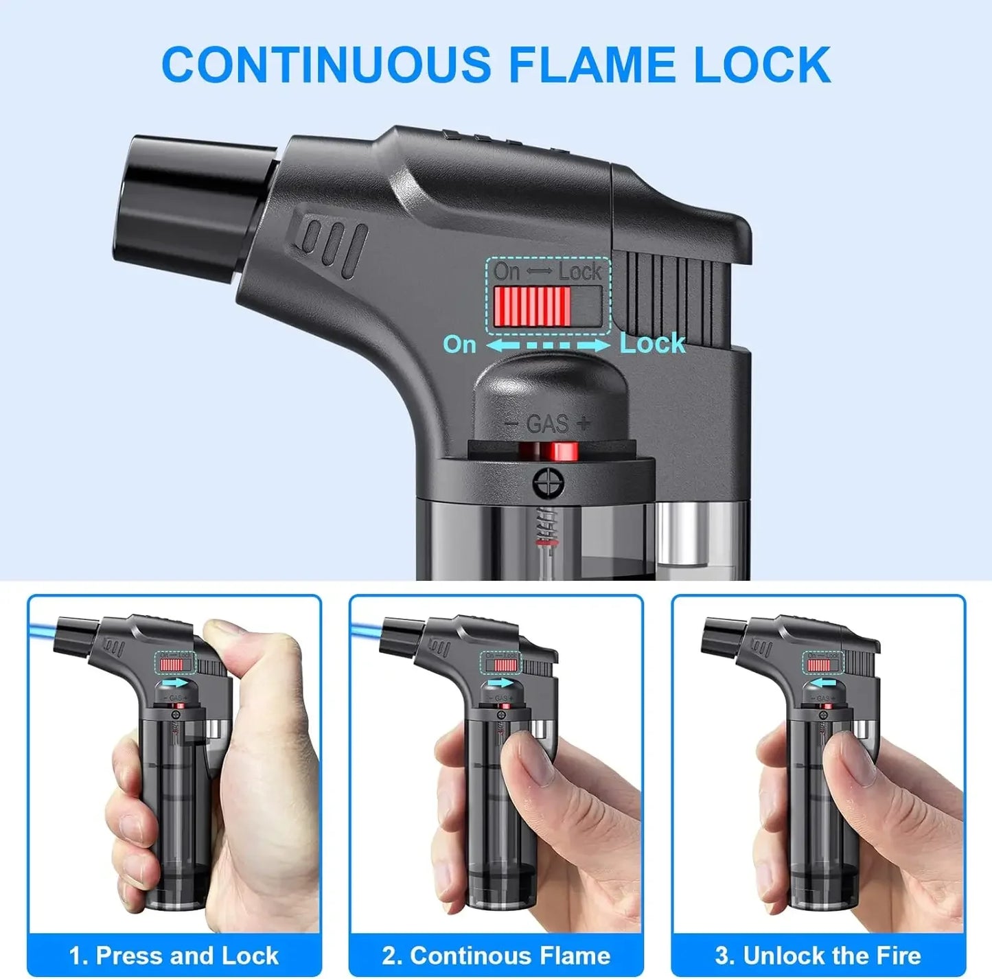 4-pack torch lighters, windproof lighters, butane gas lighters, smoke accessories, outdoor grilling tools 2024 New
