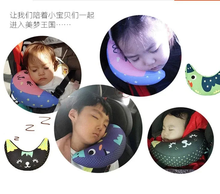 Children Auto Car Seat Headrest Pad Shoulder Support Cushion Cotton Soft Sleep Pillow High Quality Car Neck Pillow 1 Pc