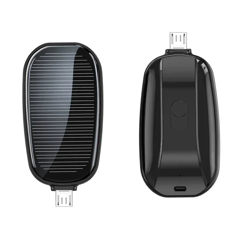 Mini Solar Keychain PowerBank Outdoor Wireless Mobile Power Pocket Charger Suitable for iPhone C Power Bank  power bank battery