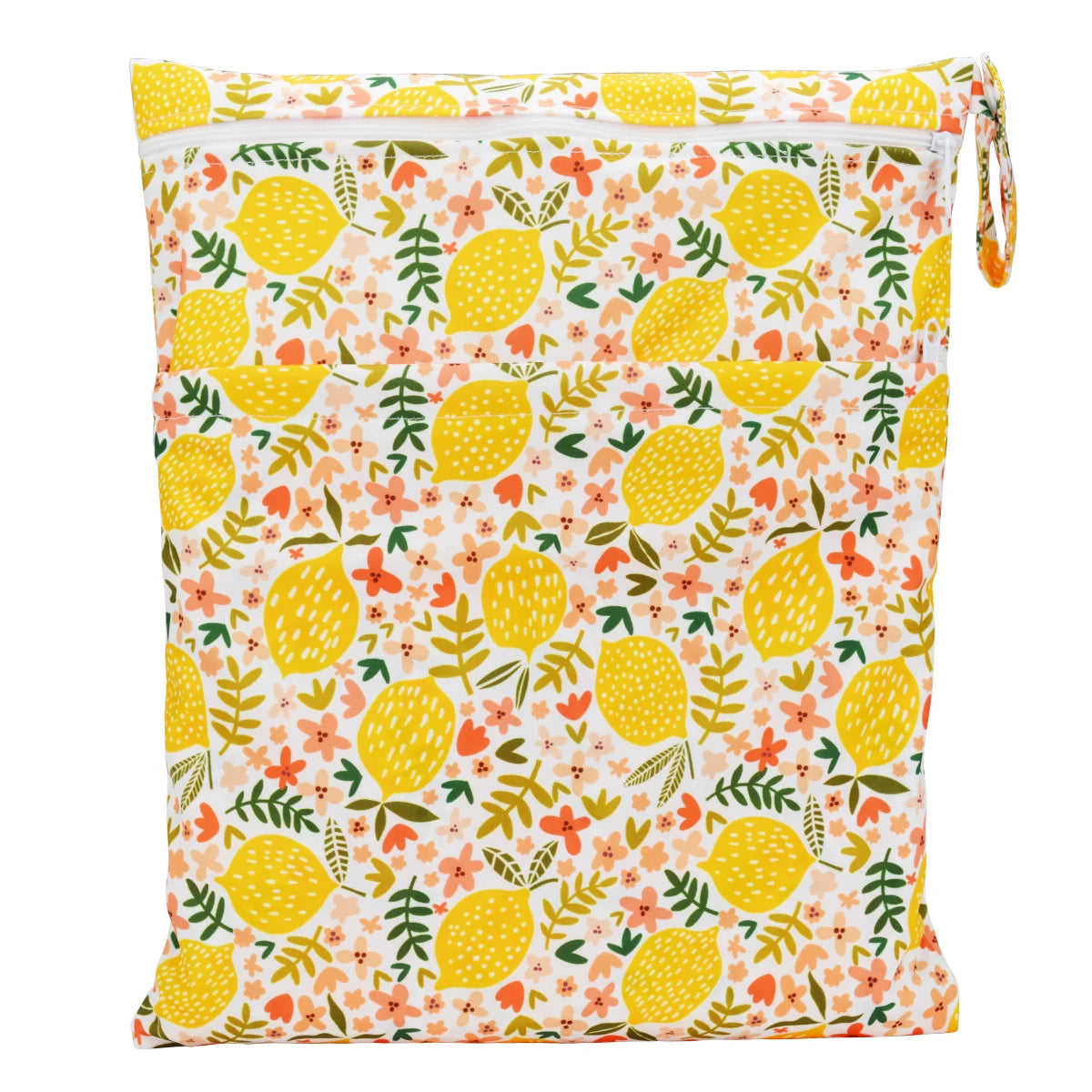[Sigzagor]Wet Dry Bag With Two Zippered For Baby Diapers Nappies Waterproof Reusable 36cmx29cm