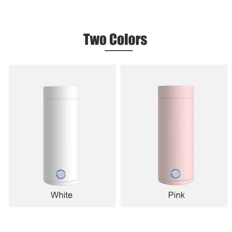 Travel Electric Kettle 400ml Stainless Steel Baby Warmer Bottle Auto Off Electric Kettle Water Boiler for Tea Coffee Milk