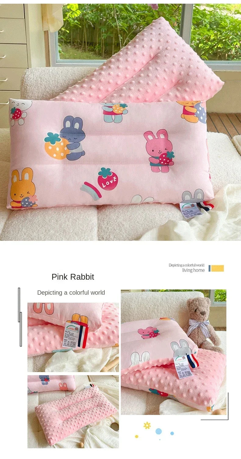 Soft baby pillow Comfortable velvet newborn pillow Baby sleep headrest Breathable baby pillow Mom's Love