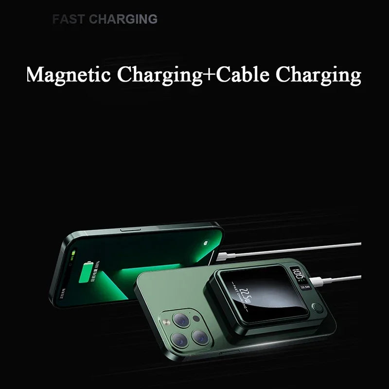 Magnetic Wireless Power Bank 100000mAh 22.5W Fast Charging External Battery Charger for Huawei Samsung iPhone 12PD 20W Powerbank