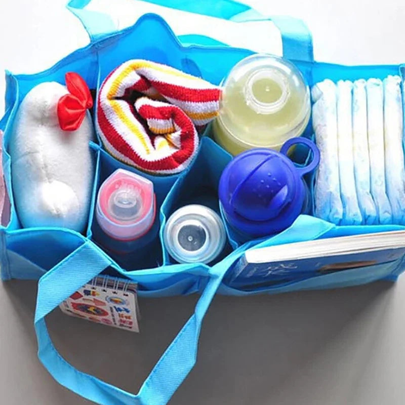 Portable Mummy Bag Bottle Storage Multi-Function Separate Bag Nappy Maternity Handbag Large Capacity Baby Tote Diaper Organizer