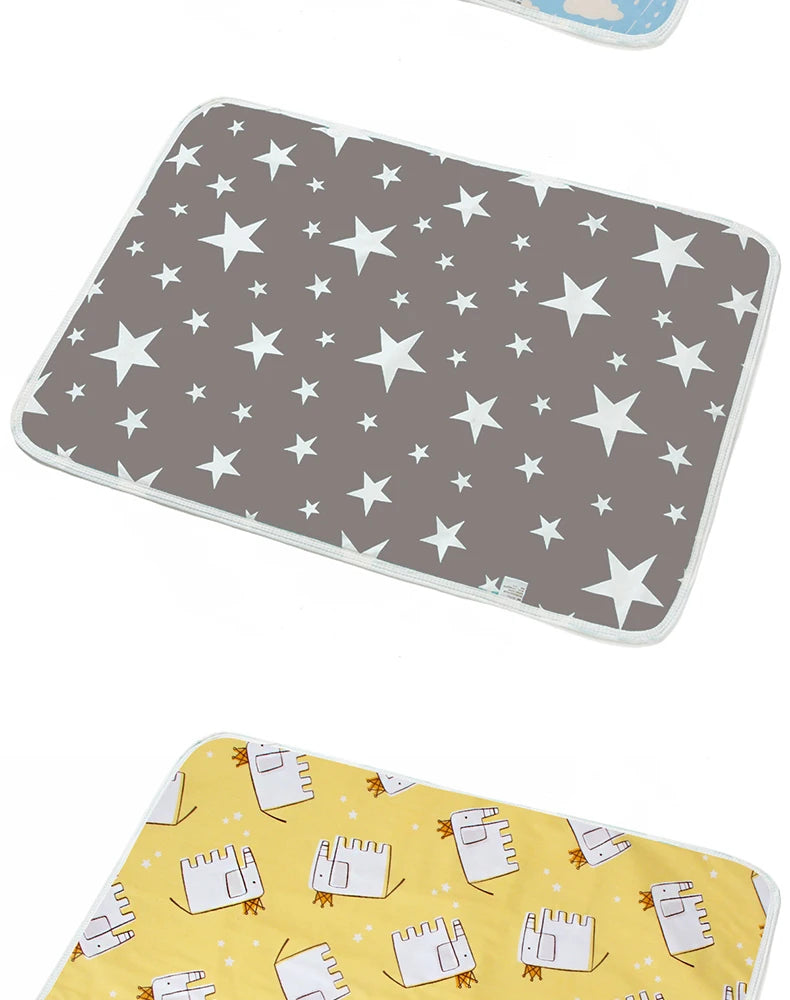 35x45cm Baby Reusable Mattress Waterproof Diapering Changing Pads Cotton Washable Newborn Mattress Baby Changing Mat