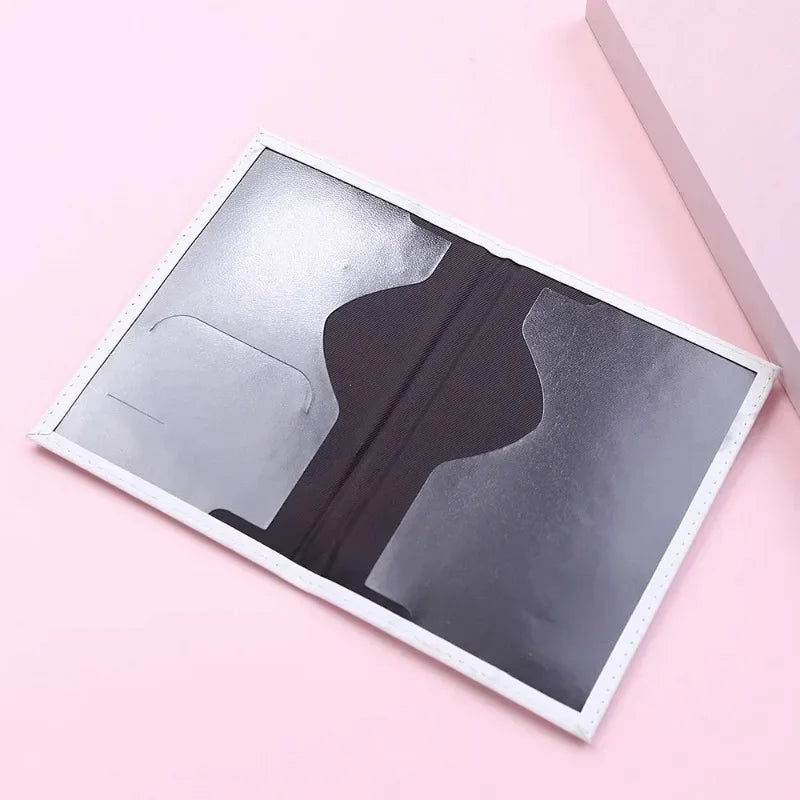 Women Fashion Pink Marble Pattern Travel Passport Cover Holder Bag Credit Cases Thin Ticket Protective Essentials Accessories