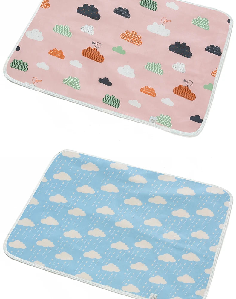 35x45cm Baby Reusable Mattress Waterproof Diapering Changing Pads Cotton Washable Newborn Mattress Baby Changing Mat