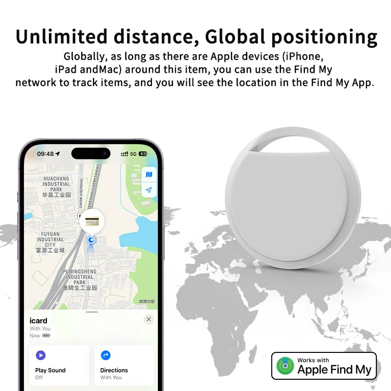 Mini Bluetooth GPS Tracker pre Apple
