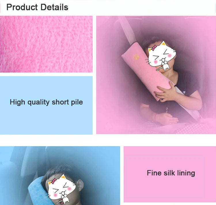 Children Baby Safety Seat Belt Pillow Car Belt Plush Cushion Vehicle Shoulder Protection Cover Pillow Baby Baby Car Pillow