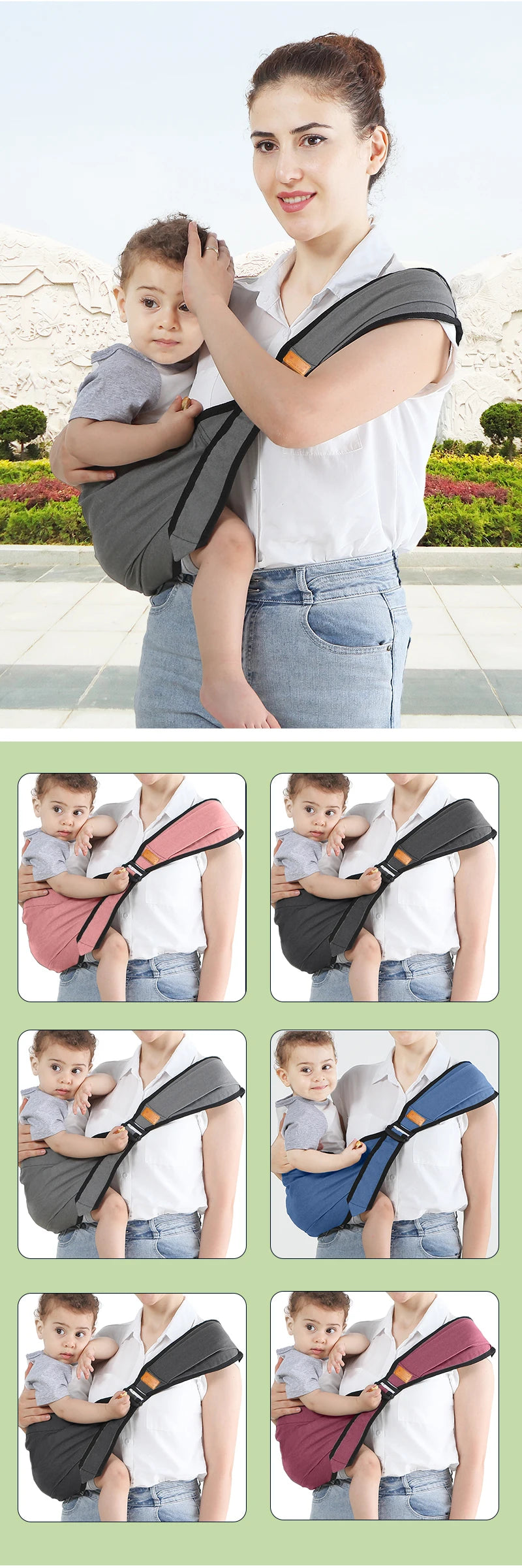 New Colorful Four Seasons Newborn Universal Horizontal Brace Baby Backband Waist Bench Baby Travel Equipment