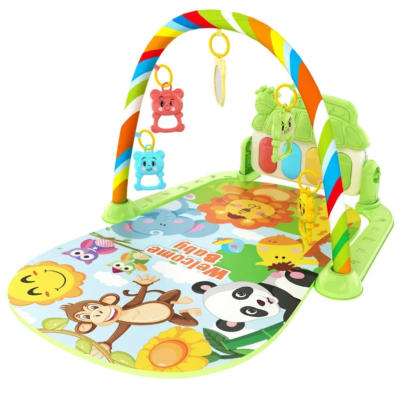 Baby Activity Gym Rack, Rané vzdelávanie 0-36 mesiacov, Hračka Darčeky Hudobný Novorodenec Klavír Klávesnica Plaziaca deka Pedál Hracia podložka