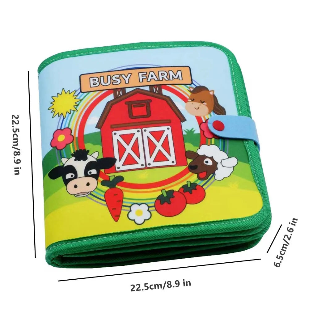 Baby Toy Soft 3D Cloth Book First Book Montessori Infant Early color Cognitive Educational Toys Learning Basic Life Skills Toys