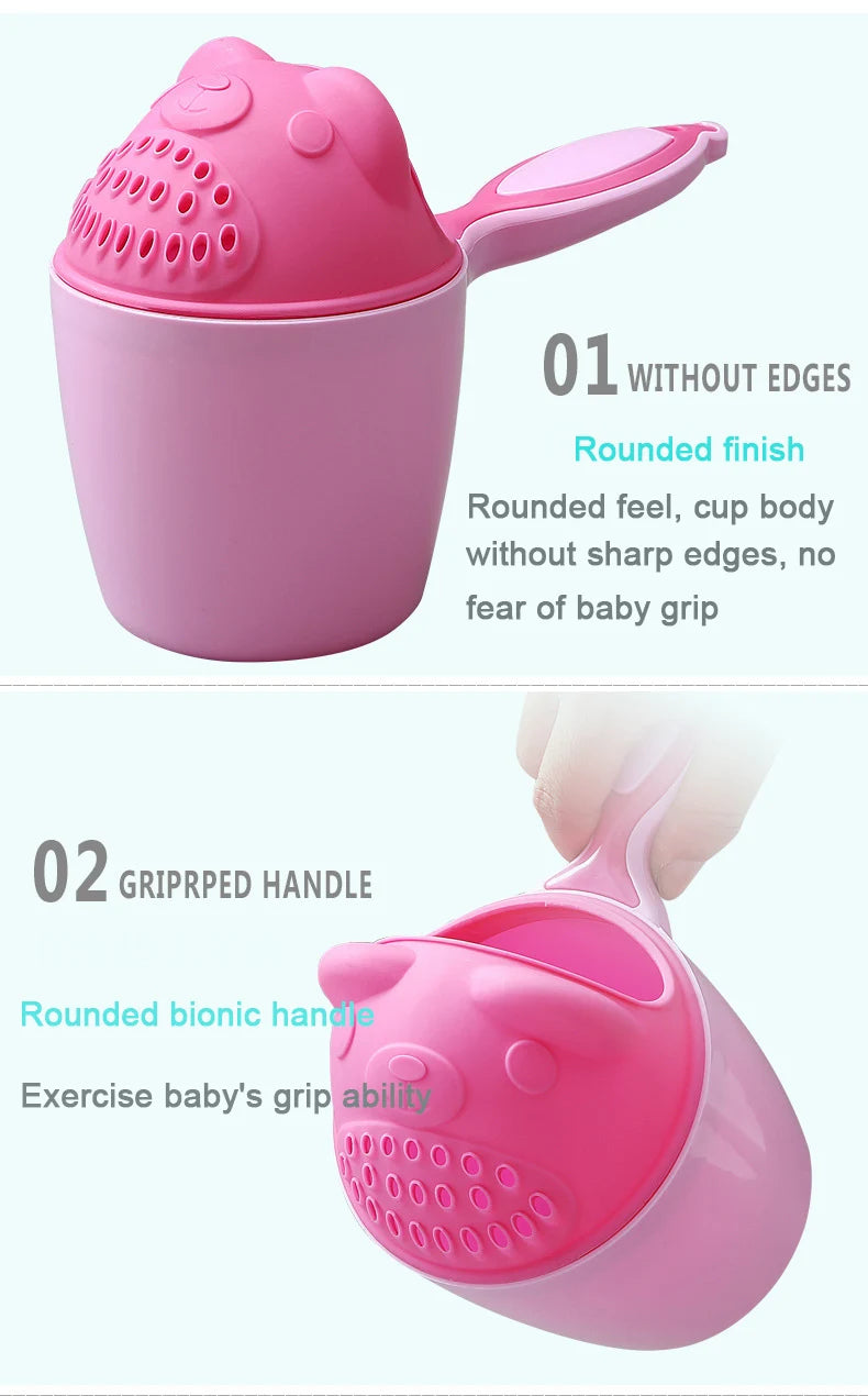 Baby Bath Caps Toddler Shampoo Cup Children Bathing Bailer Kids Shower Spoons Child Washing Hair Cup Protect Baby Eye Bath Tool