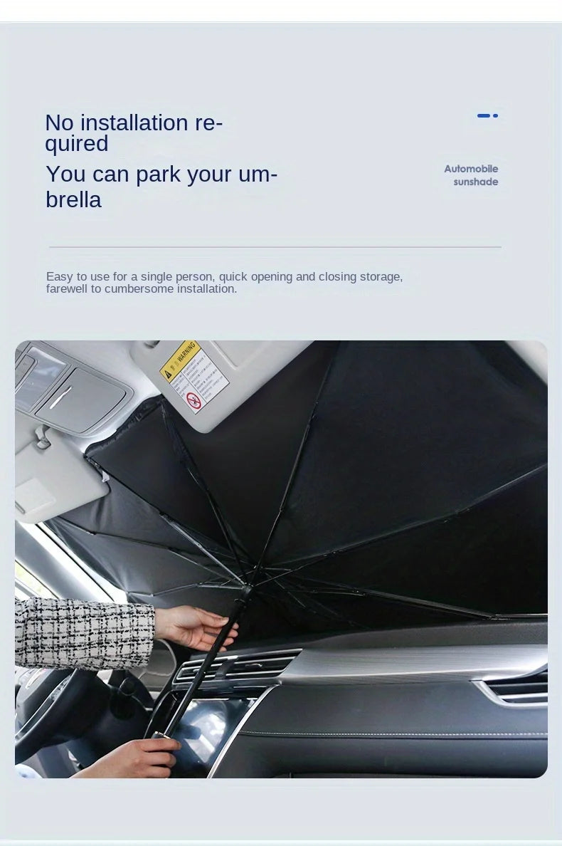 Car Front Windshield Sunshade Umbrella Summer Sun Protection Sunshade Blocking Car Interior Cooling Supplies
