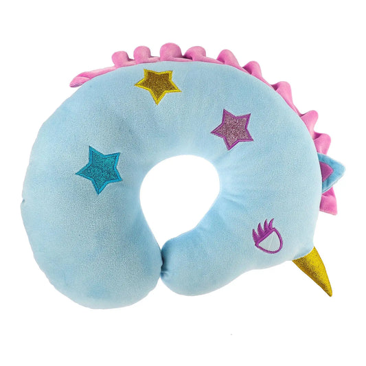 Cartoon Pillows Unicorn Kids Neck Cute Moon Support Cotton for Sleeping Travel Child