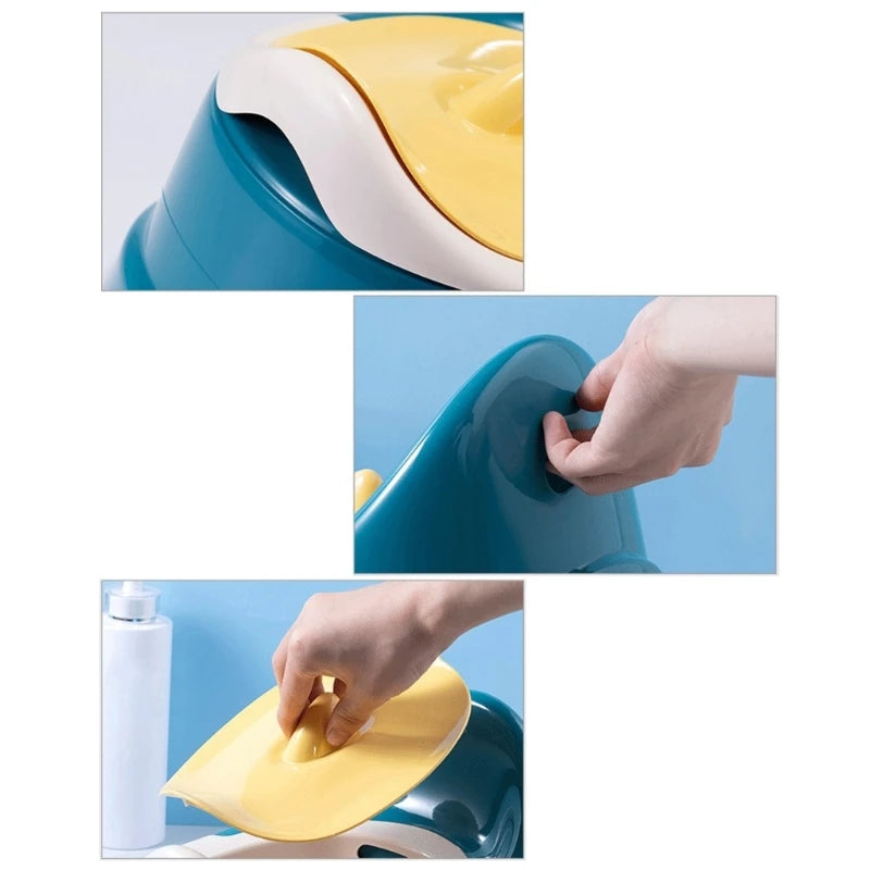 Toddler Potty Baby Toilet Trainer Portable Training Toilet For Travel Stable And Safe Oval Bottom Design Non Slip Potty For