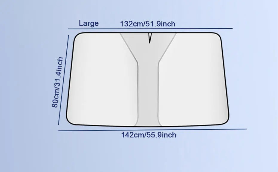 SEAMETAL Car Windshield Sun Shade Cover Foldable Front Window Sun Protection Curtain UV Ray Blocker Anti Glare Privacy Curtains