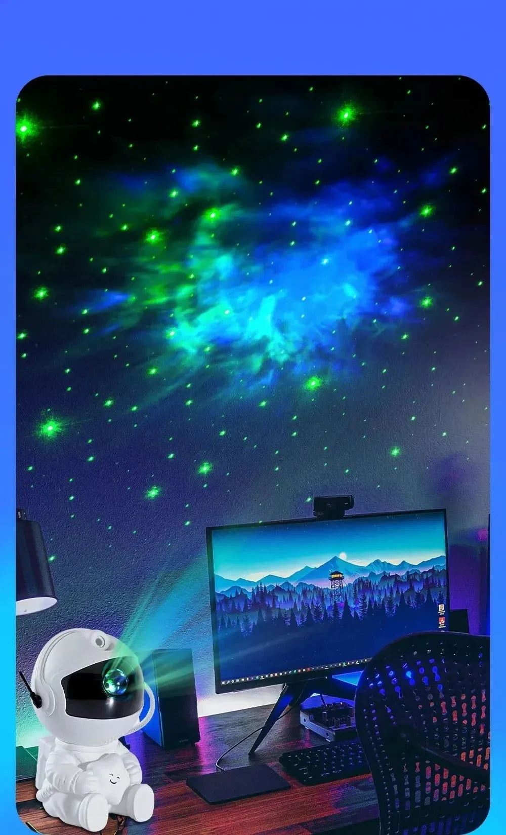 Astronaut Projector Night Light Nebula Galaxy Star Ceiling Galaxy Lights Home Party Decorative Bedroom Children Kids Gift