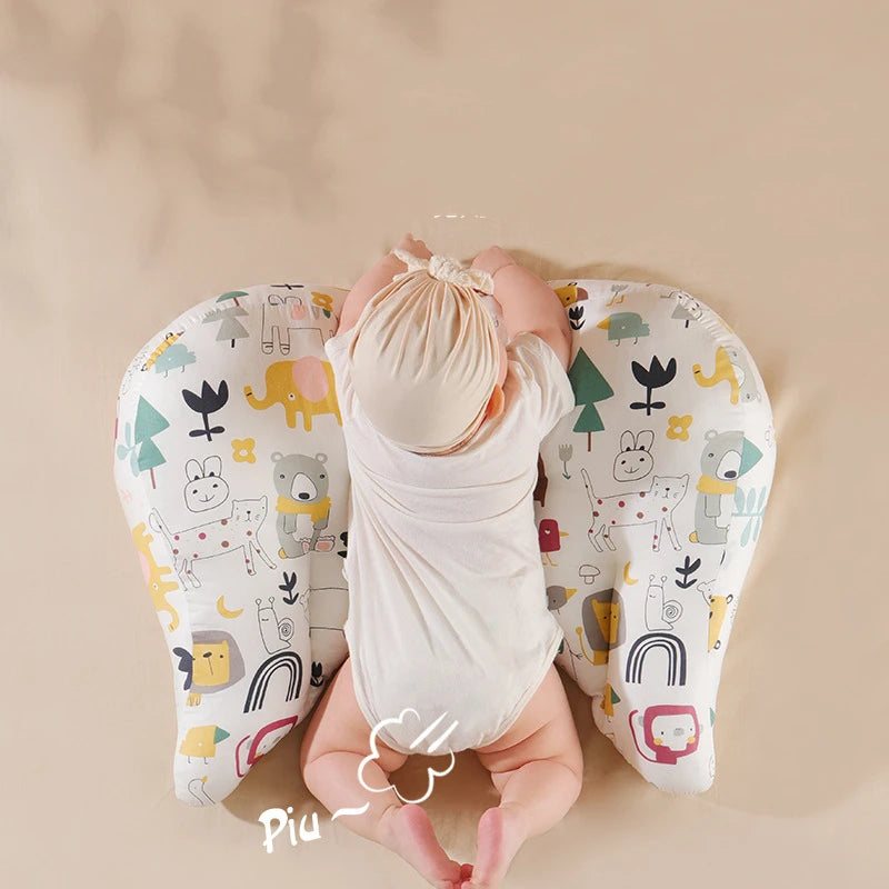 Anti Vomiting Pillow, Prone Sleeping Pillow, Head Up Double-sided Shaped Pillow, Breathable, Cool and Soothing Pillow