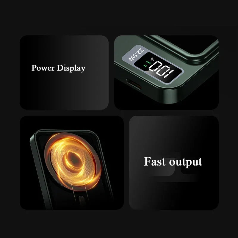 Magnetic Wireless Power Bank 100000mAh 22.5W Fast Charging External Battery Charger for Huawei Samsung iPhone 12PD 20W Powerbank