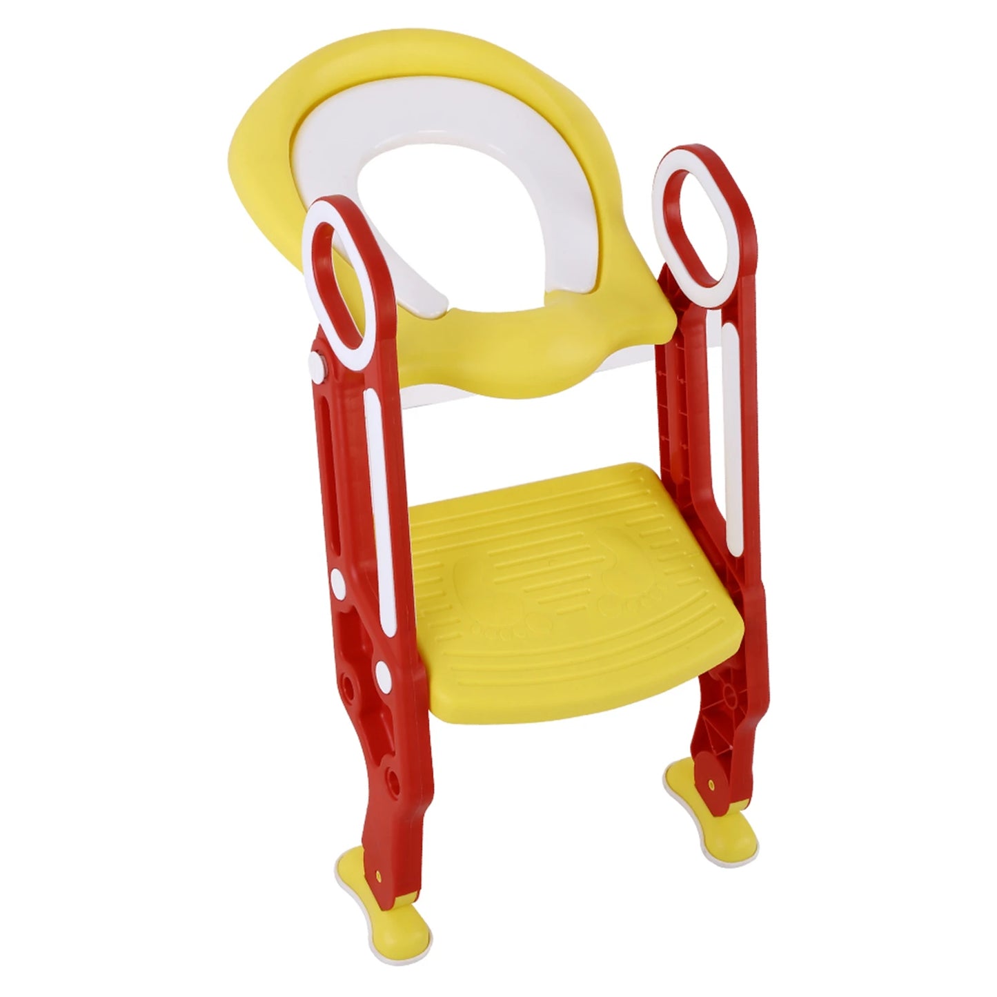 Baby Toddler Soft Toilet Chair Ladder Adjustable Safety Potty Training Seat (Red Yellow) Baby Toilet Ladder Toilet Training Seat
