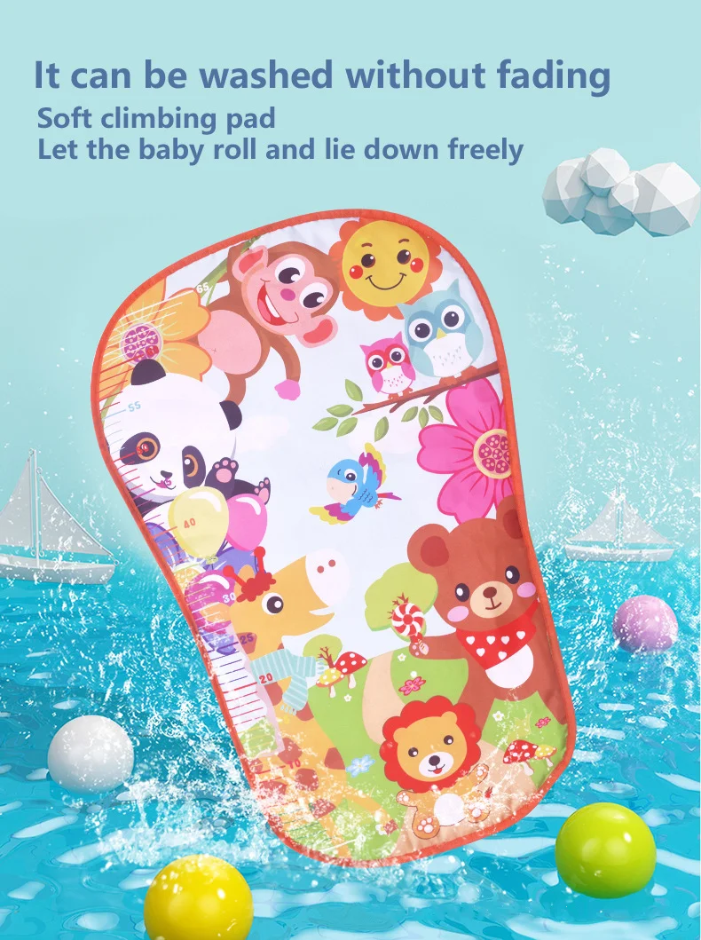 Hudobná podložka pre batoľatá, Pedál na klavír, Fitness stojan na aktivity, Podložky na hranie na bruško, Výbava na cvičenie pre bábätká 0-1 ročné deti BABY FITNESS PIANO