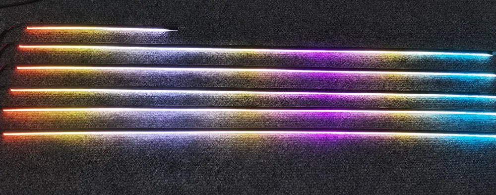 LED Symphony High Quality Car Interior Ambience Lamp LED 64 Color RGB Acrylic Optical Fiber Strip For Replacement
