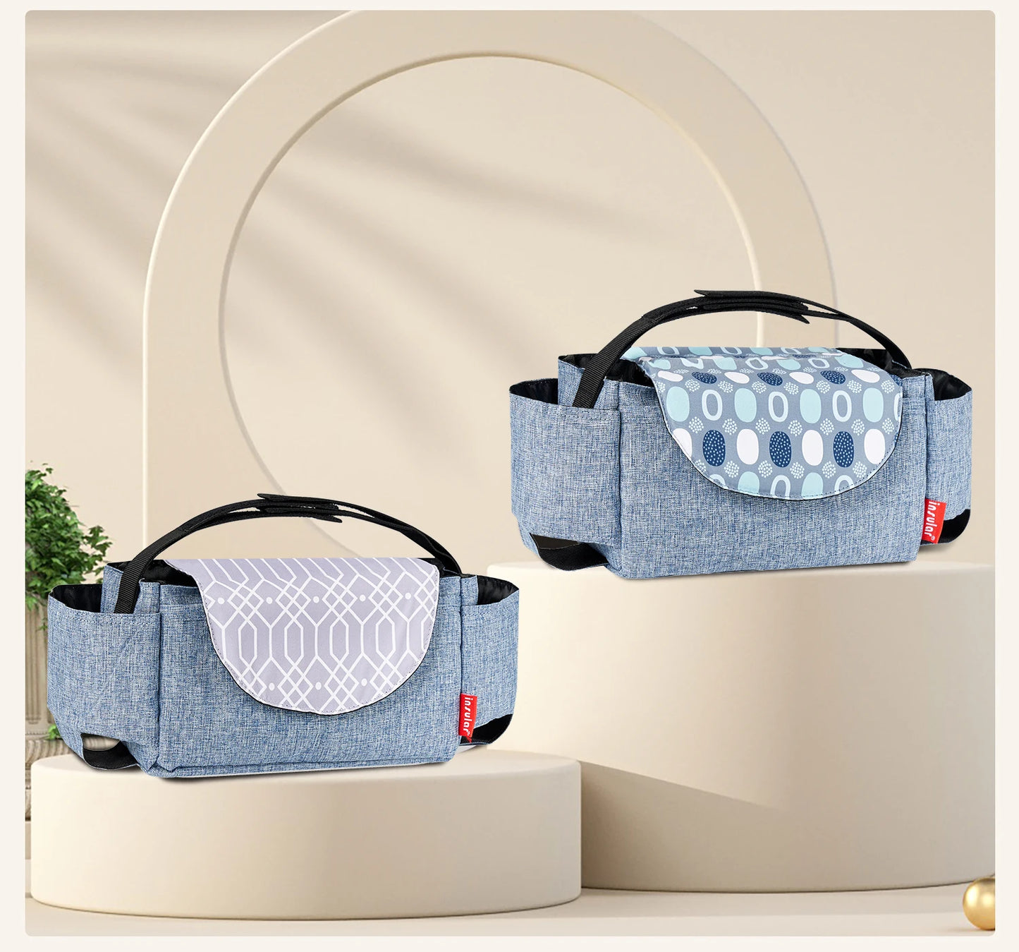 Insular Diaper Bag Baby Milk Bottle Insulation Bags Mummy Storage Bag For Baby Stuff Collection Stroller Accessories Baby Care