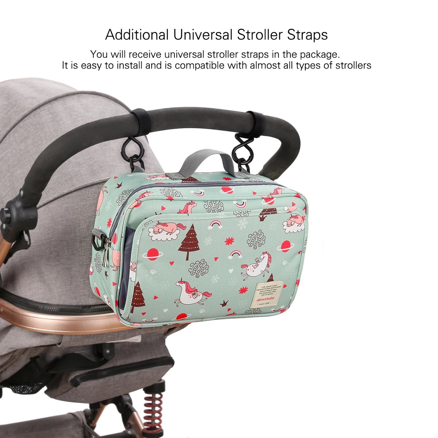 Waterproof Baby Mummy Bags Fashion Prints WetDry for Disposable Reusable Maternity Diaper Bag Double Handle Wetbags
