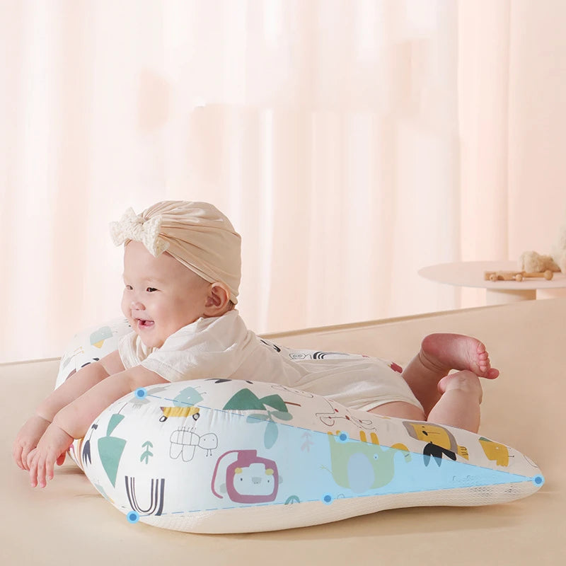 Anti Vomiting Pillow, Prone Sleeping Pillow, Head Up Double-sided Shaped Pillow, Breathable, Cool and Soothing Pillow