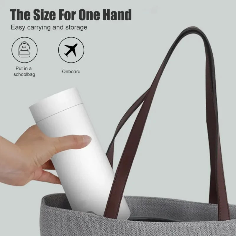 Travel Electric Kettle 400ml Stainless Steel Baby Warmer Bottle Auto Off Electric Kettle Water Boiler for Tea Coffee Milk