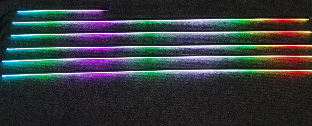 LED Symphony High Quality Car Interior Ambience Lamp LED 64 Color RGB Acrylic Optical Fiber Strip For Replacement