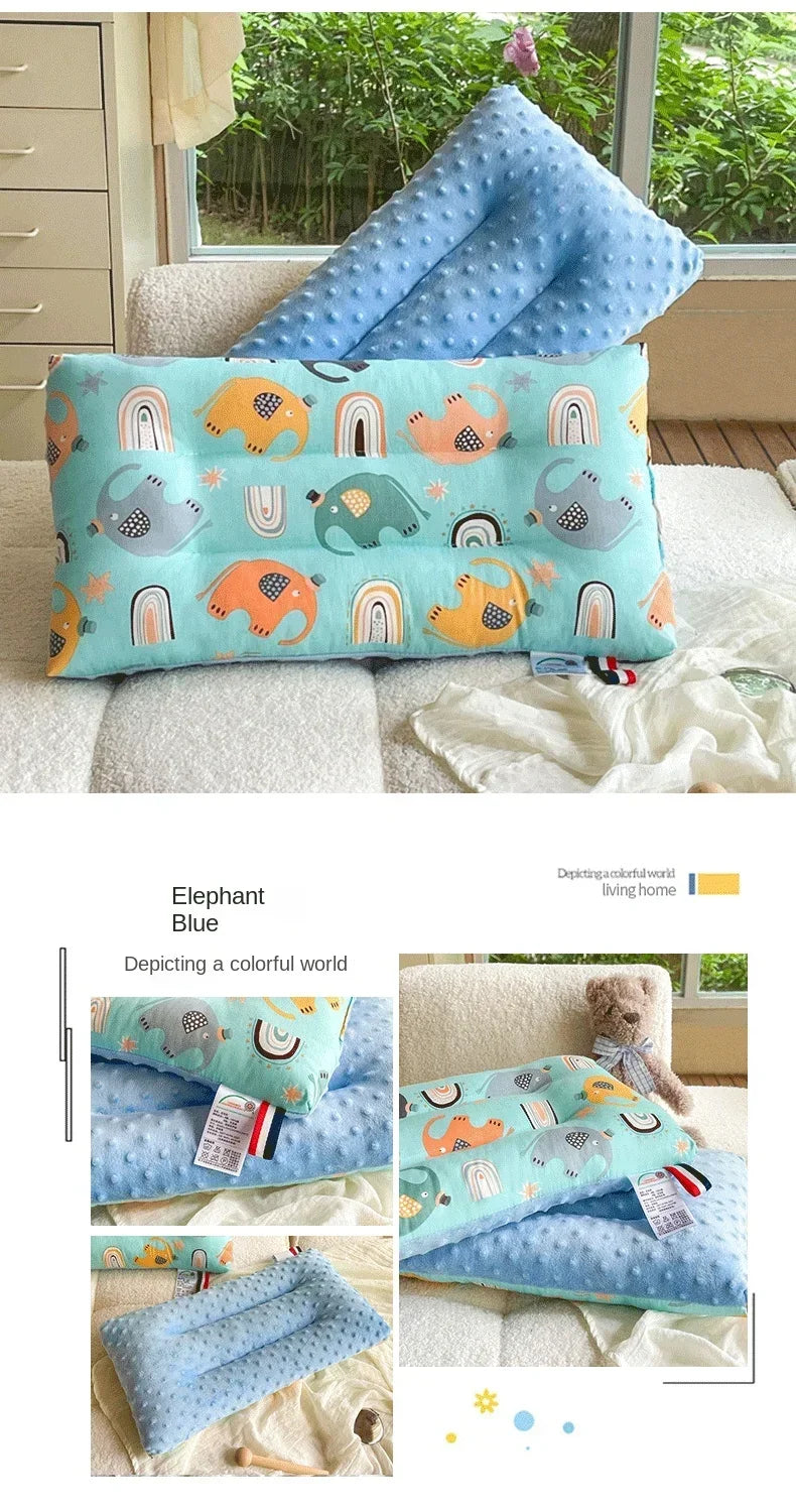 Soft baby pillow Comfortable velvet newborn pillow Baby sleep headrest Breathable baby pillow Mom's Love